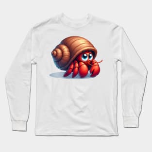 Cute Hermit Crab Long Sleeve T-Shirt